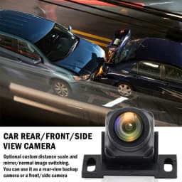 Car Backup Camera - Wide Angle Waterproof Rear View Camera for Vehicles 12-24V - Parking Reverse Assist for Truck, SUV, RV, Pickup - Universal Fit - RCA Video Cable