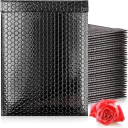 #0 6x10 Inch Glamour Metallic Bubble Mailers Pack of 500 Shiny Padded Envelopes