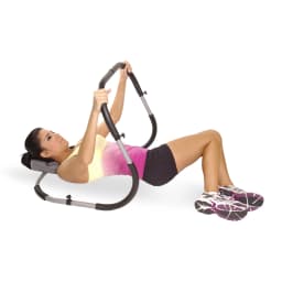 Barbell Ab Exerciser for Core Strength Training and Muscle Toning at Home or Gym