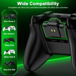 BEBONCOOL 2×4800mWh Rechargeable Battery Pack for Xbox One Xbox Series X|S+Charging Cable