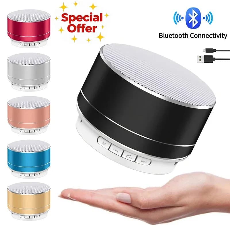 Portable Bluetooth Speaker Rechargeable Wireless Stereo Bass USB/TF/FM Mode Lot
