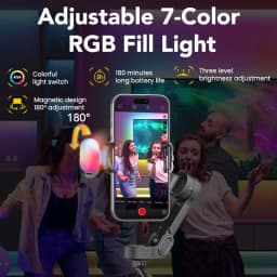 AOCHUAN Smart X2 3 Axis Gimbal Stabilizer For iPhone And Android Smartphone Gimbal With built-in extension pole LED display