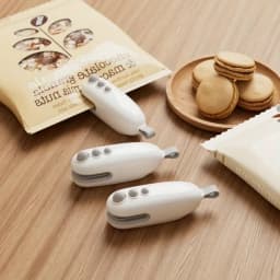 2 In 1 Mini Bag Sealer Cutter Handheld Portable Heat Sealer Machine USB Rechargeable Snack Plastic Bag Vacuum Sealer Kitchen Food Storage Fresh Keeping Tool