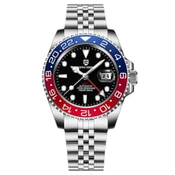 PAGANI DESIGN New 1662 Men Watch GMT Mechanical Wristwatch 40mm Automatic Watch for Men's Stainless Steel Waterproof Watches Man