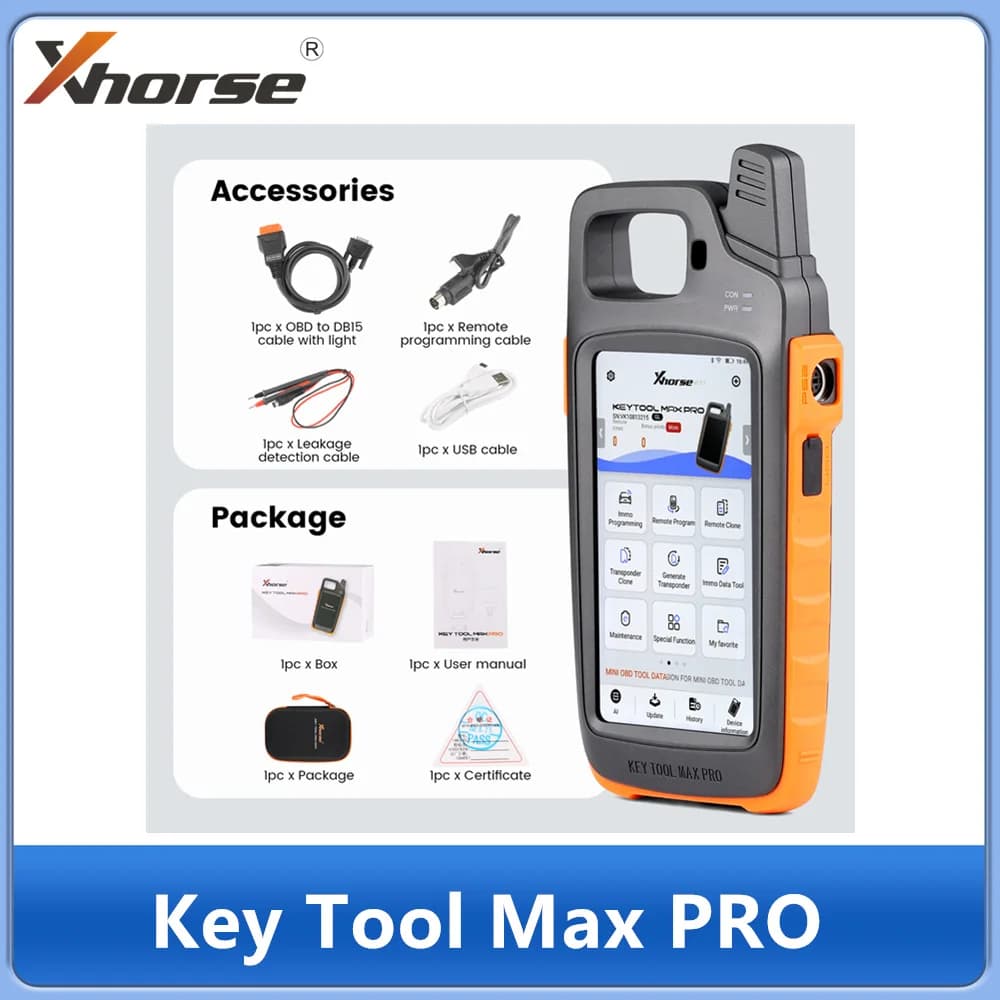 Xhorse VVDI Key Tool Max Pro Support CAN FD/ Voltage and Leakage Current With MINI OBD Tool Function