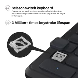 Huion K20 Keydial mini Keyboard for Drawing Tablet, PC and Phone, 18 Keys Keyboard + Dial Controller, Upgraded Version