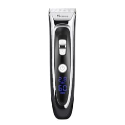 Surker LCD Ceramic Blade Hair Trimmer Low-Noise Electric Clipper Fast-Charging Shaver with Base - Precision Grooming Tool
