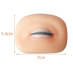 3D Eyelash Mannequin Eyesfor Eyelash Practice, Flat Doll Head, Korean Makeup Tool,False Eyelash Grafting Training Mannequin Head