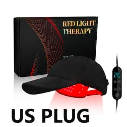 180Pcs Infrared LEDs 660nm&850nm Red Light Therapy Hair Growth Cap for Hair Regrowth Anti Hair Loss Relax Scalp Hair Care Hat