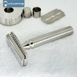 KAMPFE Manual Safety CNC precision machining Double Edge titanium alloy men's shaver boyfriend gift