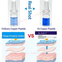 Powerful Skin Repair With GHK-CU Blue Copper Peptide Face Serum Supports Skin Regeneration Enhances For A Healthier Complexion.
