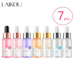 LAIKOU 7 Bottles 24K Gold Snail Sakura Hyluronic Acid Vitamin C Nicotinamida Rose Blueberry Serum Japan Essential Face Essences