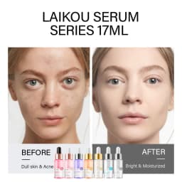 LAIKOU 7 Bottles 24K Gold Snail Sakura Hyluronic Acid Vitamin C Nicotinamida Rose Blueberry Serum Japan Essential Face Essences