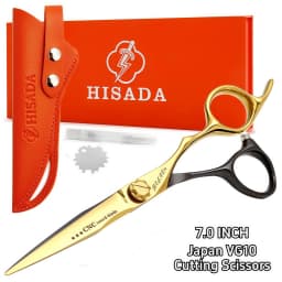 HISADA Barber Scissors, Professional Hair Cutting Scissors 6.0 Inch, Japanese Handmade VG10 Steel, Super Sharp and Wear-Resistan