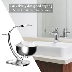 Ultimate Shaving Kit: Shaving Brush, Razor Stand, and Soap Bowl Set - Perfect Gift for Men on Father's Day and Birthdays