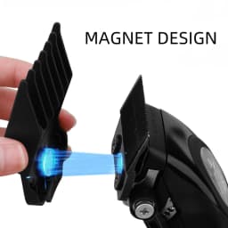 NEW 6Pcs Limit Comb With Magnetism For Wahl Hair Cutting Machine Black Hair Clipper Guards Hair Salon Pro Cutting Guide Combs