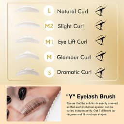 Gollee Eyelash Perm Curler 15 Minutes Lashes Brow Lamination Kit Lasting 4-6 Weeks Eyelashes Lifting Perm Enhancer Salon Beauty