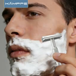 KAMPFE CNC Carving Closed comb Double-Sided Aluminum Manual Safety Razor Classic Shaver Mild Scratcher for Men And Women Gift