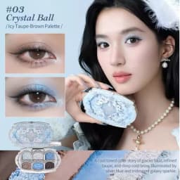 Flower Knows SWEETIE BEAR COLLECTION 6-Color Eye Shadow Palette Makeup Long Lasting Matte Shimmer Finish Eyeshadow Powder