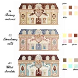 Flower Knows SWEETIE BEAR COLLECTION 6-Color Eye Shadow Palette Makeup Long Lasting Matte Shimmer Finish Eyeshadow Powder