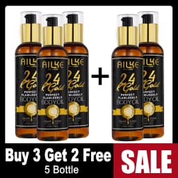 AILKE 24K Glod Flawlessly Skin Care Set, Whitening, Reduce Dark Spots, Pigmentation, Wrinkles, Moisturize, For All Skin Types