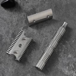YAQI Raw Color Version Bohemia 316 Stainless Steel Adjustable Baseplate Men Safety Razor
