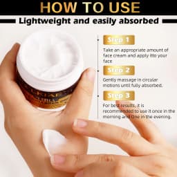 LKIAE Ultra Glutathione Collagen Whitening Face Cream, Acne and Spots Correcting, Even Skin Tone, Reduce Hyperpigmentation, 80g