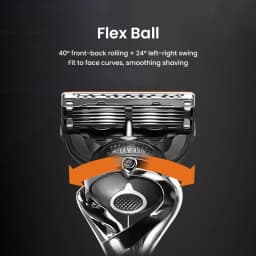 Gillette Fusion 5 ProGlide Razor with Mangetic Stand Premium Edition Flex Ball Tech 5 Layers Ultra Thin Blades Shaving Machine