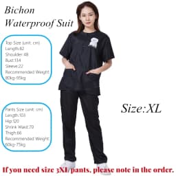 S/M/L/XL/3XL Pet Groomer Waterproof Uniform Suit Cut Pet Hair Breathable Soft Pet Beautician Overalls Set Pro Groomer Robe G0708