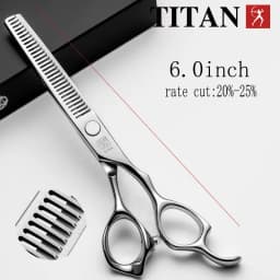 Titan Professional Hair Scissors Thinning Cutting Barber Hair Shears Scissor Hairdressing Scissors 5.0/5.5/6.0/6.5inch 440C