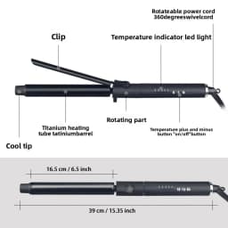 Best Seller Rotating Curling Iron Large Curl Makeup Artist Electric Curling Rod Barbershop Buckle Long-lasting Hold Without Dama