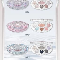 Flower Knows Bunny Shells Collection Makeup Set Eyeshadow Palette Blush Lip Gloss Makeup Bag Matte Glow Shimmer Eye Shadow Kit