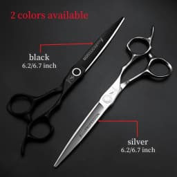 HISADA Hairdressing Scissors 6.2 6.7 7.0 Inch Hair Scissors VG10 Steel High-end Barber Scissors Advanced Hairdressing Scissors