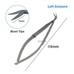 Ophthalmic Scissors Castroviejo Corneal Scissors Left/Right Ophthalmic Surgical Instrument