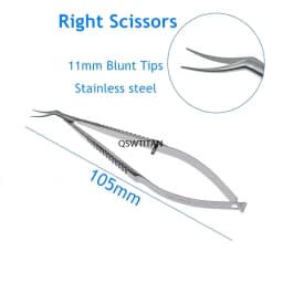Ophthalmic Scissors Castroviejo Corneal Scissors Left/Right Ophthalmic Surgical Instrument