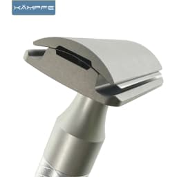 KAMPFE 316L Stainless steel CNC milling Manual safety shaver head polished razor head Gifts for men