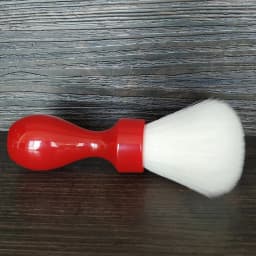 Dscosmetic 26mm Cashmere Synthetic Hair Knots Shaving Brush with Red Resin Handle