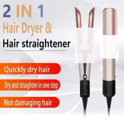 Tinsol 2-in-1 Air Hair Straightener And Dryer Negative Ion Hair Styler Long-Lasting Styling Tool Hairdryer Machine for Salon