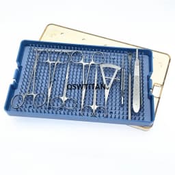 Stainless steel Double eyelid surgery set scissors Needle holder Hemostatic forceps Cosmetic plastic surgery instrument