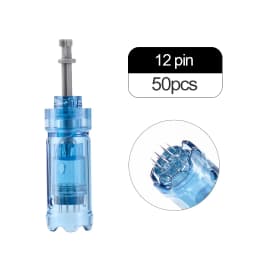 50/100pcs Bayonet Cartridge Needle for Dr Pen M8S /A8S/ A9/ A11 Derma Pen Replacement Tip 12 24 36 42 Round Nano