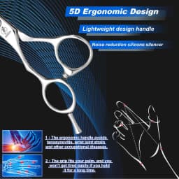 HISADA Left Hand Hair Scissors 5.5 inch Barber Shop Exclusively for Hairstylists VG10 Material Barber Tools