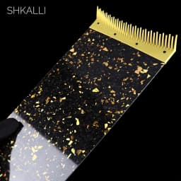 SHKALLI Carbon Fiber Highlighting Board with Comb Teeth Hair Dyeing Board Styling Accessory for Hairdressers Coloring Tool