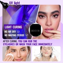 Wholesale 5PCS UV GLUE Adhesive Eyelash Extensions 6ml Black UV Eyelash Glue Fast Drying Strong Long Lasting False Lash Supplies