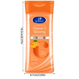 2PCS 200ml DR.DAVEY VITAMIN C Body Oil Body Skin Care Oil Moisturizing Hydrating Care Suitable for All Seasons Body Face Hand