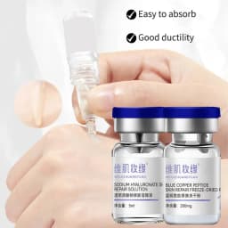 GHK-Cu 99% Blue Copper Peptide Freeze-Dried Powder 60/200mg Anti Wrinkle Plump Firm Skin Fade Lines Repair Barrier Set