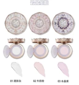 Flower Knows Knight Unicorn Cloud Powder Strawberry Cupid Pressed Powder Matte Soft Focus Oil Control Holding Powder