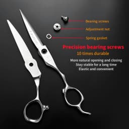 HISADA Hairdressing Scissors Black Suit 6.0 6.5 7.0 Advanced Black Coating Scissors, VG10 Steel Professional Hairdressing Scisso