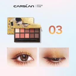 Carslan 10 Colors Silky Twinkle Comprehensive Eyeshadow Palette Nude Warm Natural Matte Glitter Pearly Eye Shadow Women Makeup