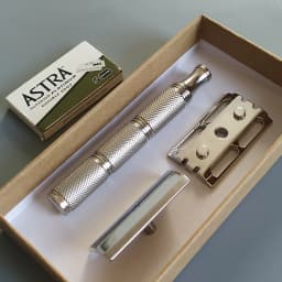 Dscosmetic Knurl 316L Stainless Steel Safety Razor Handle