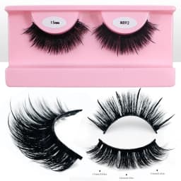 Free Shipping 10Pairs/Pack Fluffy Wispy Natural Strip Lashes With Spikes Wholesale in Bulk Faux Mink Lashes Supplies